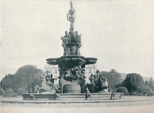 Fontána v Curraghmore, The Seat of the Most Hon. markýz z Waterfordu, c1915 od Leonard Willoughby