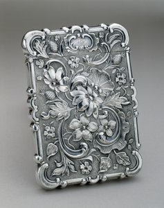 Pouzdro na vizitku, c. 1847-1850 (stříbro) od Leonard and Wilson