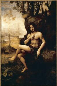 Bacchus (olej transponovaný na plátně od Leonardo da (studio of) Vinci