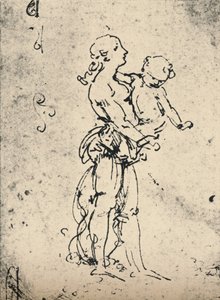 Žena nesoucí dítě, c1481 1945 od Leonardo da Vinci
