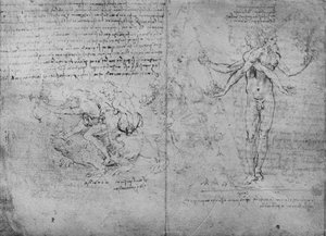 Alegorie slasti a bolesti a závisti, c1480 1945 od Leonardo da Vinci
