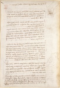 Arundel 263, f.25v Poznámky a hrubé náčrtky o erozi způsobené vodou, z 
