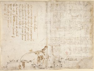 Arundel 263, f.263v, f.270 Poznámka a náčrt popisující itinerář 