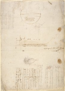 Arundel 263, f.33v Poznámky a schémata mechaniky, z 