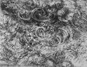 Potopa, c1480 1945 od Leonardo da Vinci