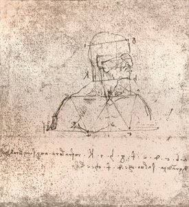 Kresba ilustrující teorii proporcí lidské postavy, c1472-c1519 1883 od Leonardo da Vinci