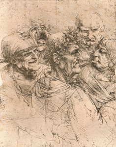 Kresba karikatur, c1472-c1519 1883 od Leonardo da Vinci
