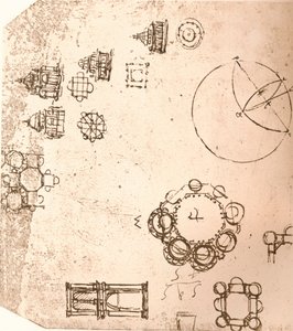 Kresba církevní architektury, c1472-c1519 1883 od Leonardo da Vinci