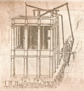Kreslení projektů pro zámky a vily, c1472-c1519 1883 od Leonardo da Vinci