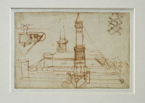 Architektonická studie ... od Leonardo da Vinci