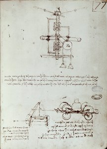 Letící strojní kreslení. Rukopis Leonarda De Vinciho (Leonardo da Vinci od Leonardo da Vinci