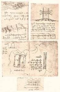 Čtyři topografické kresby, c1472-c1519 1883 od Leonardo da Vinci