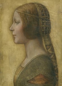 Krásná princezna. Um 1496 od Leonardo da Vinci