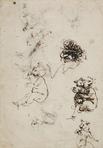 Leonardo da Vinci, objekt 1857.0110.1 - verso (British Museum) od Leonardo da Vinci