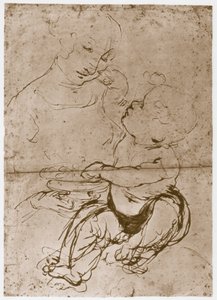 Madona s ovocným talířem, 1480-82 od Leonardo da Vinci