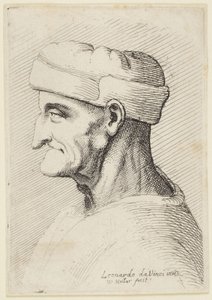 Stařík v čepici od Leonardo da Vinci