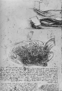 Studie vodních útvarů, c1480 1945 od Leonardo da Vinci