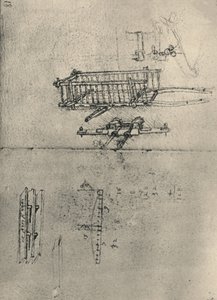 Studies of a Cart, etc., c1480 1945 od Leonardo da Vinci