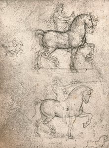 Studie k pomníku Sforza, c1482-c1499 1883 od Leonardo da Vinci