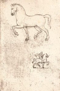 Studie k pomníku Sforza, c1482-c1499 1883 od Leonardo da Vinci