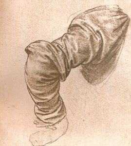 Studie pro rameno svatého Petra v "Poslední večeři", c1494-c1499 1883. od Leonardo da Vinci