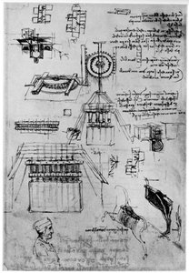 Studie k odlití pomníku Sforza, c1493 1954 od Leonardo da Vinci