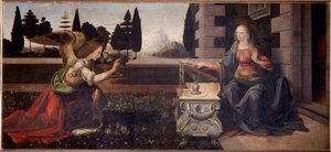 Zvěstování - 1472-1475 od Leonardo da Vinci