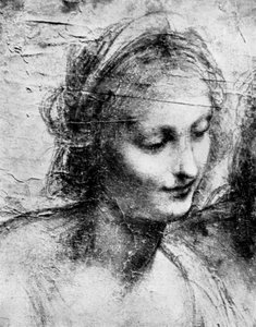 Hlava Madony, 15. století 30. léta 20. století. od Leonardo da Vinci