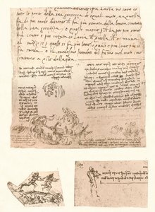Tři kresby, c1472-c1519 1883 od Leonardo da Vinci