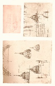 Tři kresby milánské katedrály, c1472-c1519 1883 od Leonardo da Vinci
