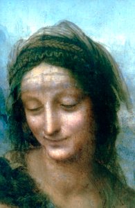 Detail Panny Marie s dítětem se svatou Annou, 1502-1516 od Leonardo da Vinci