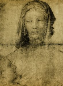 Studium pro Pannu; kresba ze školy Leonardo. Louvre, Paříž od Leonardo da school of Vinci