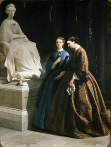 Marie Klotylda a Marie Pia Savojská v Superze (olej na plátně) od Leone Eydoux