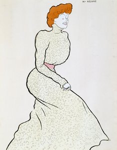 Herečka Gabrielle Rejane (1856-1920), kresba Leonetto Cappiello (1875-1942) od Leonetto Cappiello