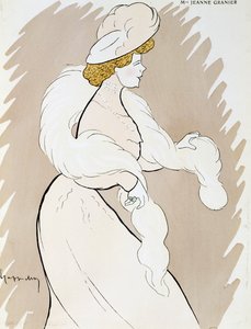 Herečka Jeanne Granier (1852-1939), kresba Leonetto Cappiello (1875-1942) od Leonetto Cappiello