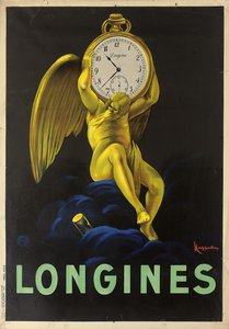 Reklamní plakát pro švýcarské hodináře Longines, 1922