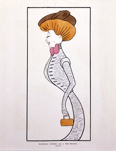 Marcelle Lender, v komiksu "Le Vieux Marcheur". od Leonetto Cappiello
