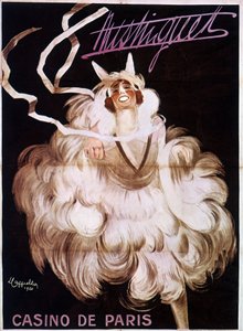 Mistinguett (Mistinguette) v kasinu de Paris, plakát Leonetta Cappiella (1875-1942) od Leonetto Cappiello