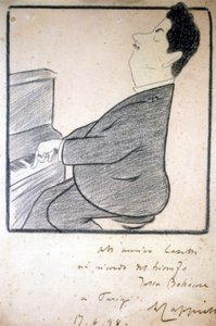 Portrét Giacoma Pucciniho (1858-1924), italského skladatele. Karikatura od Leonetta Cappiella. od Leonetto Cappiello