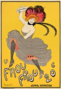 Plakát inzerující francouzský časopis "Le Frou Frou", 1899
