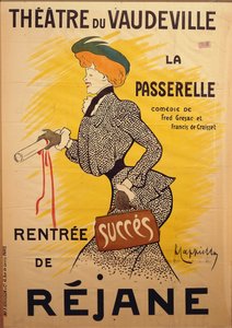 Theater du Vaudeville: La Passerelle, Leonetto Cappiello (1875-1942), ilustrace od Leonetto Cappiello