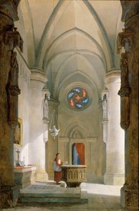 Interiér baptisteria od Leopold Ernst