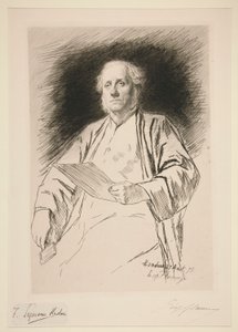 Portrét Seymoura Hadena od Leopold Flameng