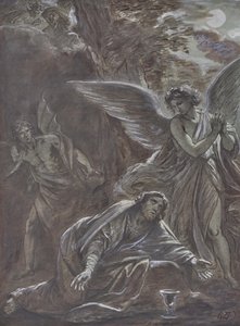 Kristus na Olivové hoře od Leopold Kupelwieser