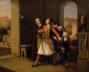 Řecký válečník se loučí od Leopold Löffler Edler von Radymno