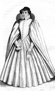 Caterina de Medici, francouzské vintage oblečení XVI. století Henri království II, král Francie