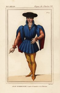 Jean VIII z Harcourtu, francouzský rytíř, hrabě z Aumale a Mortain