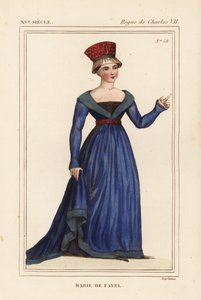 Marie de Fayel, hraběnka z Dammartinu, manželka Renauda de Nanteuil, seigneur d