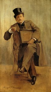 Portrét Georges Courteline 1858-1929, c. 1898. od Leopold Stevens