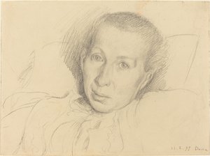Umělcova sestra Marie von Kalckreuth od Leopold von Kalckreuth